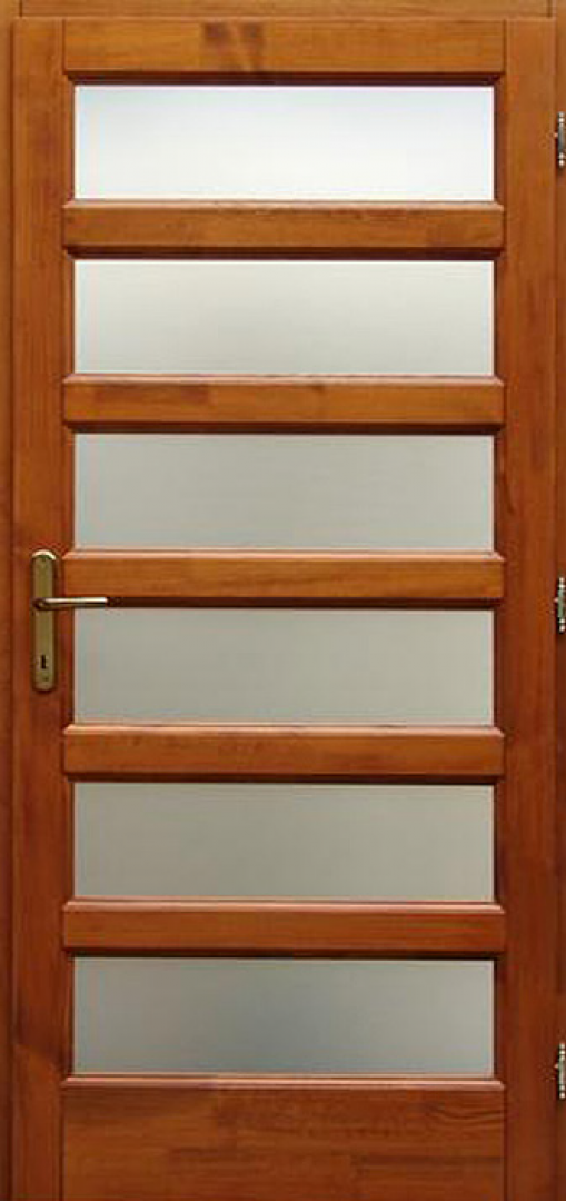 Borovi festett beltéri ajtó